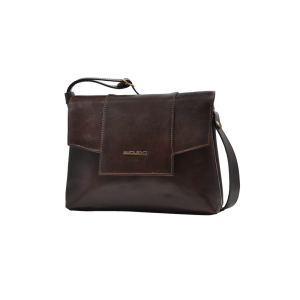 a Bolsa de Senhora Marta Ponti pele castanha