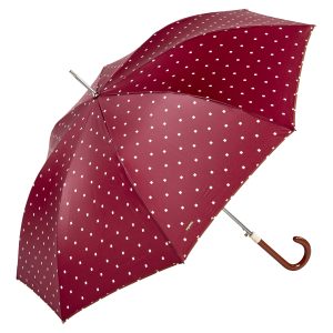 Guarda Chuva Senhora Ezpeleta vermelho quadrados brancos