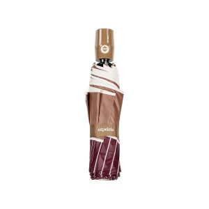 Guarda Chuva Mini Ezpeleta castanho com vermelho cor vinho tinto