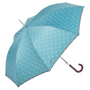 Guarda Chuva Senhora Ezpeleta azul claro quadrados brancos