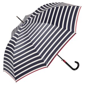 Guarda Chuva Senhora alto Ezpeleta riscas azuis e brancas